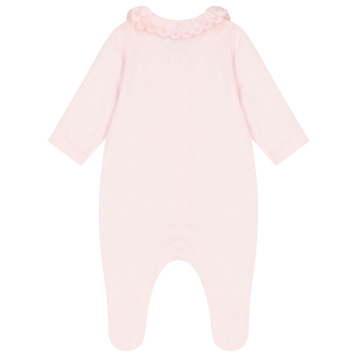 Baby Girls Pink Cotton Babygrow, 2, hi-res