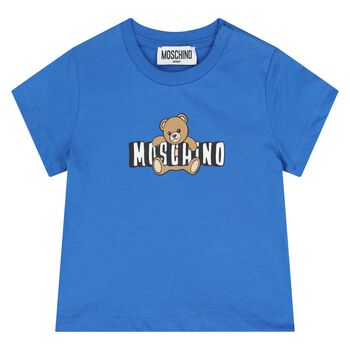 Younger Blue Teddy Bear Logo T-Shirt