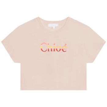 Girls Pink Logo T-Shirt