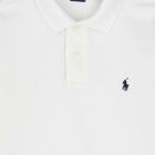 Older Boys White Logo Polo Shirt , 1, hi-res