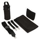 حقيبة تغيير حفاضات الأطفال المبطنة بشعار أسود, 1, hi-res