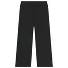 بنطال رياضي أسود بشعار للأولاد, 1, hi-res