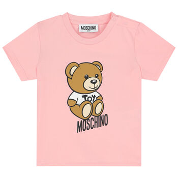 Pink Teddy Bear Logo T-Shirt