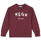 Burgundy Logo Sweatshirt, 3, hi-res