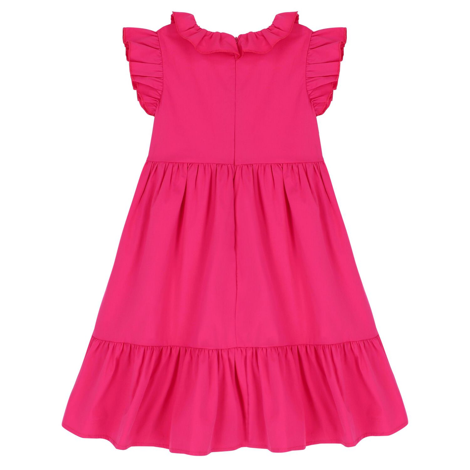 Girls Pink Ruffle Dress, 2, hi-res image number null