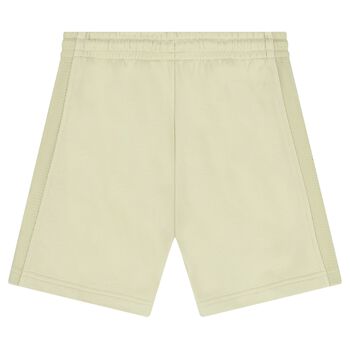 Boys Green Logo Mesh Shorts