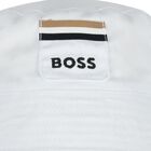 Baby Boys White Logo Hat , 1, hi-res