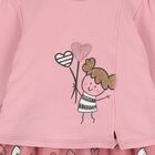 Baby Girls Pink Doodle Dress, 1, hi-res
