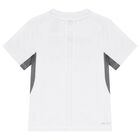 Boys White & Grey Shorts Set, 1, hi-res