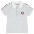 Boys Grey Polo Short Set, 1, hi-res