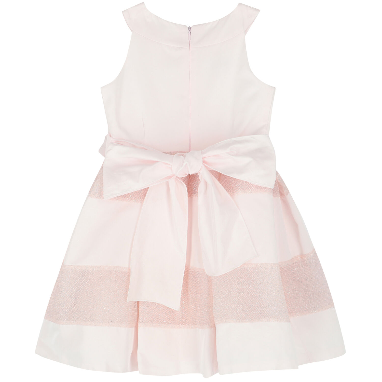 فستان بناتي مطرز باللون الزهري, 1, hi-res