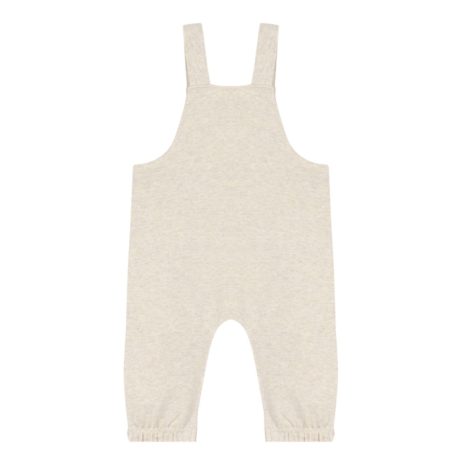 Baby Girls Beige Logo Dungaree Set, 1, hi-res
