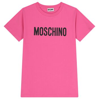 Girls Pink Logo Dress 