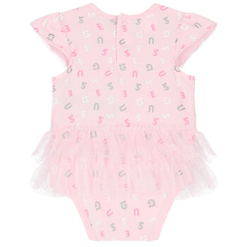 Baby Girls Pink Logo Bodysuit