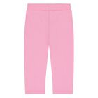 Younger Girls Pink Boke Flower Tracksuit, 1, hi-res