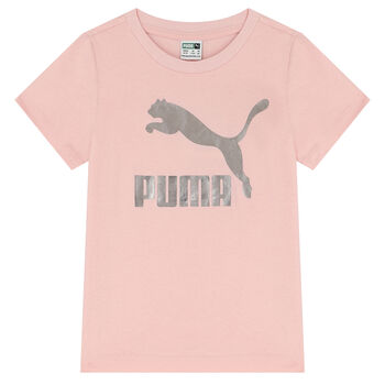 Girls Pink Logo T-Shirt