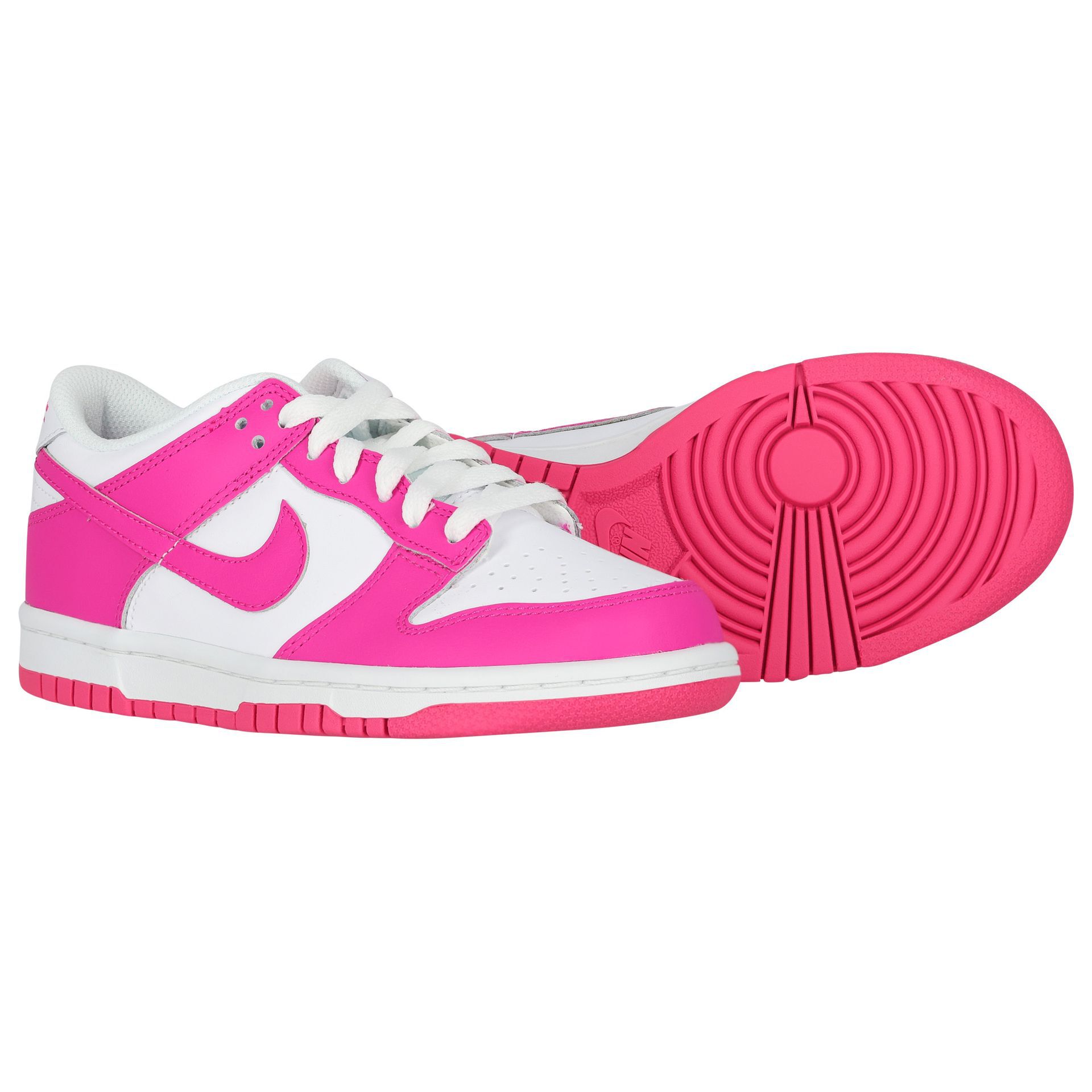 Nike Kids Girls White Pink Dunk Low Trainers Junior Couture UAE