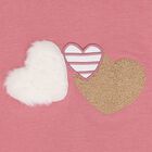 طقم ليجينز للبنات باللون الوردي والعاجى, 1, hi-res