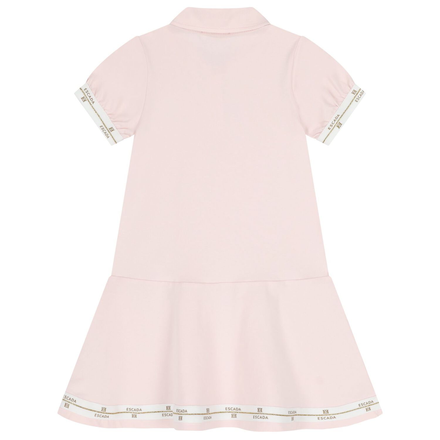 فستان بنات بالشعار باللون الوردى , 2, hi-res