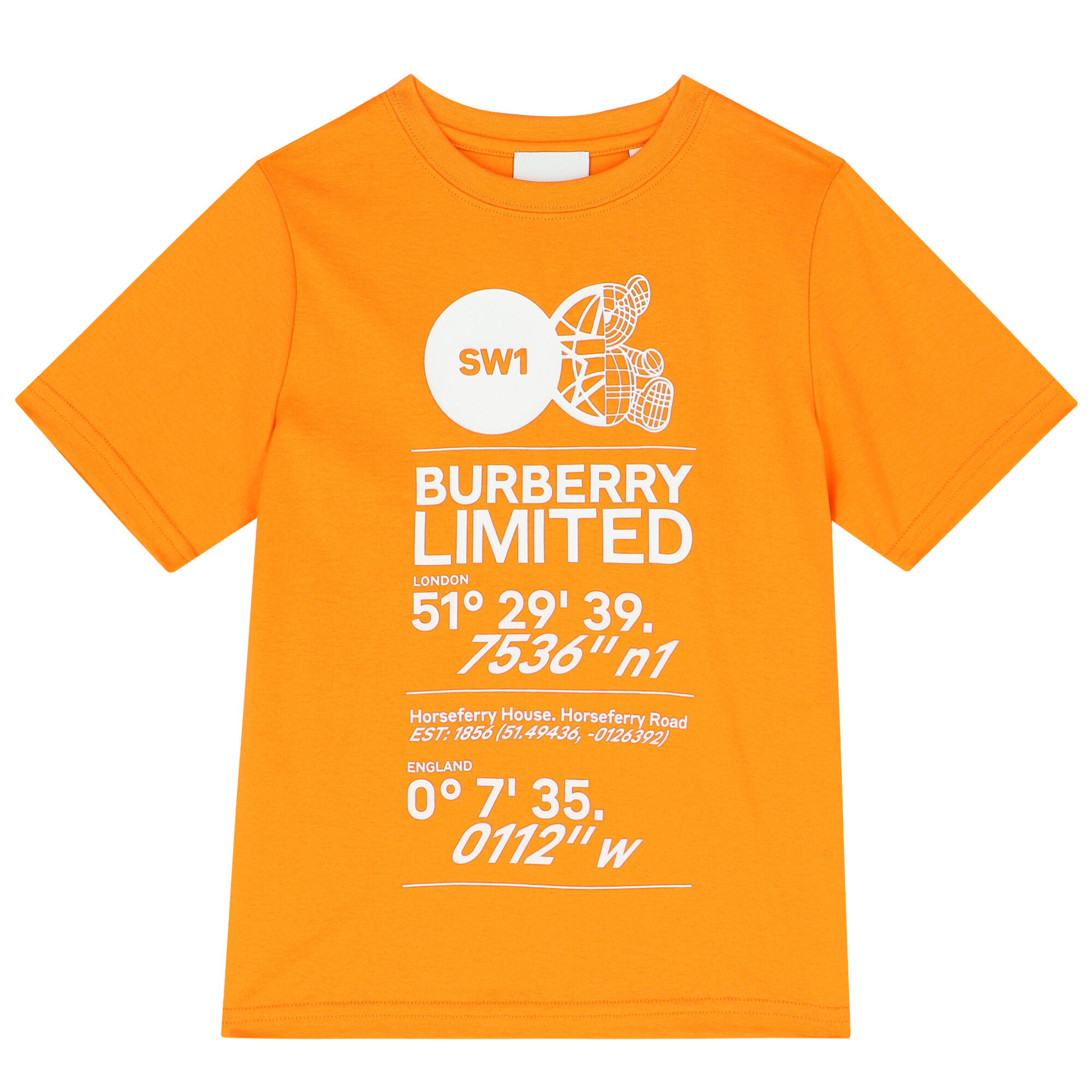 Orange burberry on sale shirt