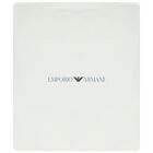 بطانية بالشعار باللون العاجي والكحلي, 3, hi-res