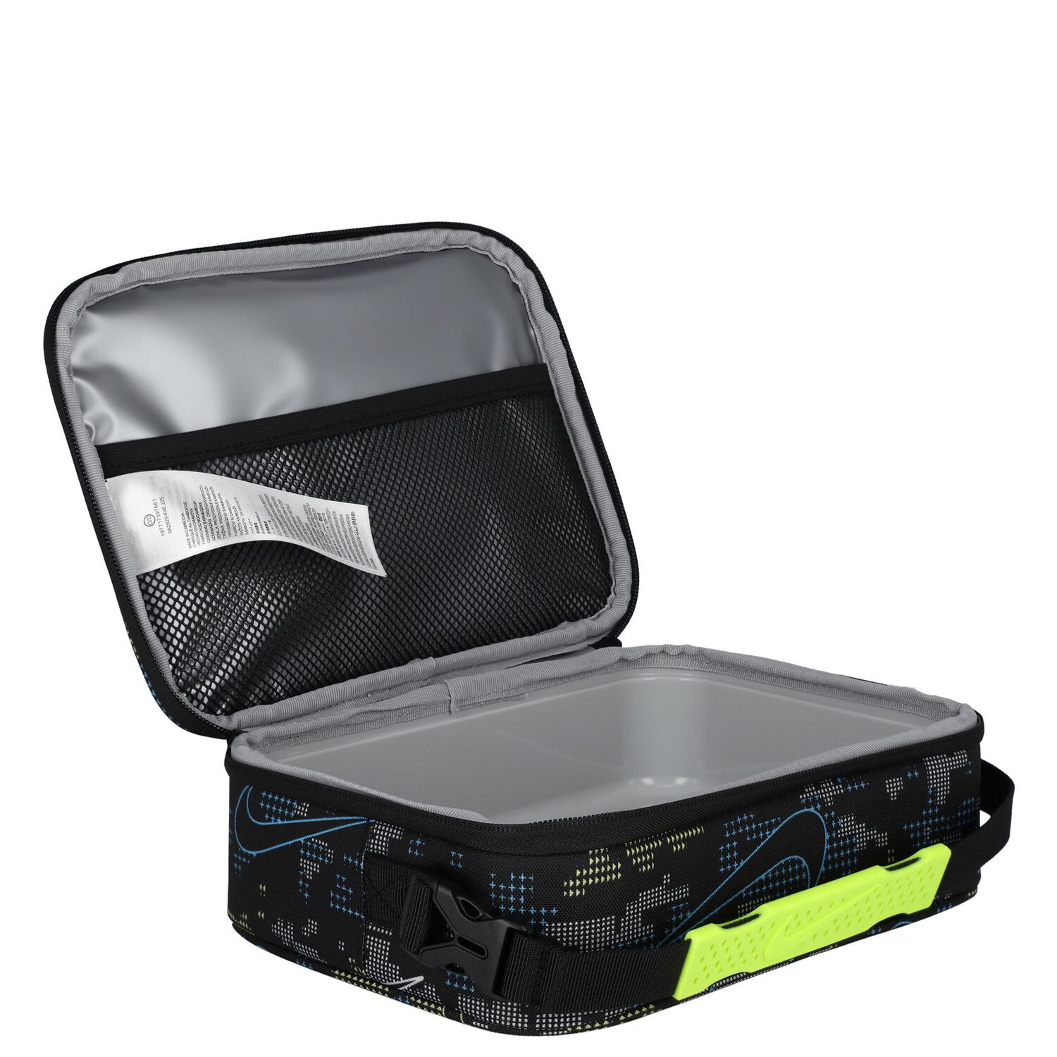 حقيبة غداء بشعار أسود, 1, hi-res