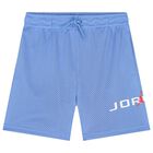 Boys Blue Jordan Logo Shorts, 1, hi-res
