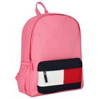 Girls Pink Logo Backpack ( 45cm ), 3, hi-res