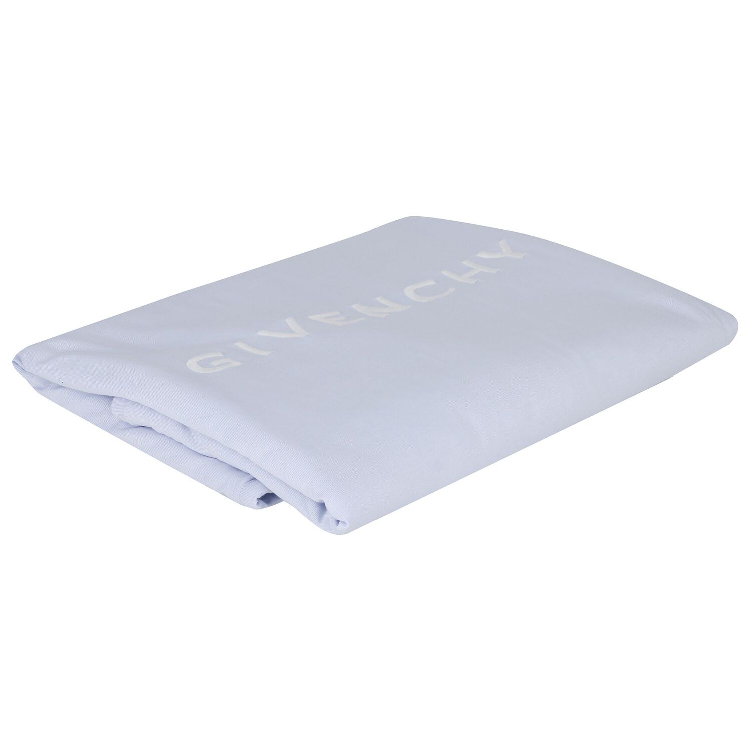 Baby Boys Blue & White Logo Blanket, 2, hi-res