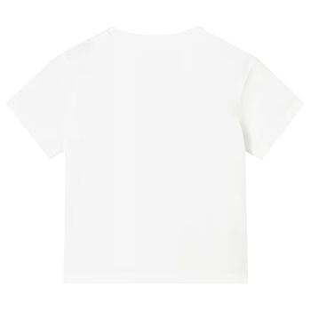 Younger Boys White Crocodile T-Shirt