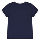Boys Navy Blue Logo T-Shirt, 1, hi-res
