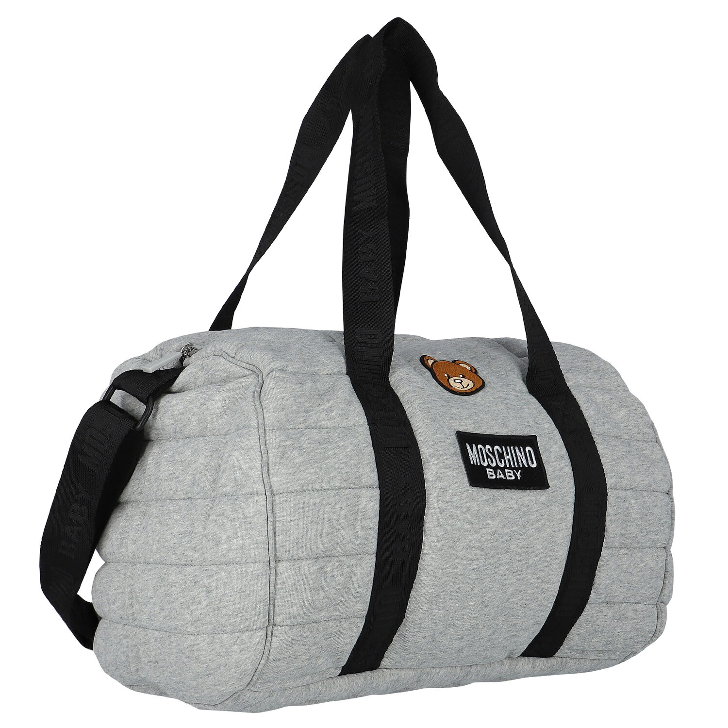 شنطة مواليد بشعار تيدى باللون الرمادى للأطفال  , 4, hi-res