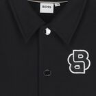 Boys Black Logo Jacket, 1, hi-res