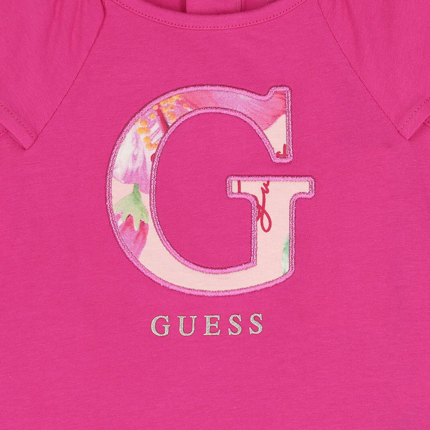 Baby Girls Pink Floral Logo Leggings Set, 1, hi-res