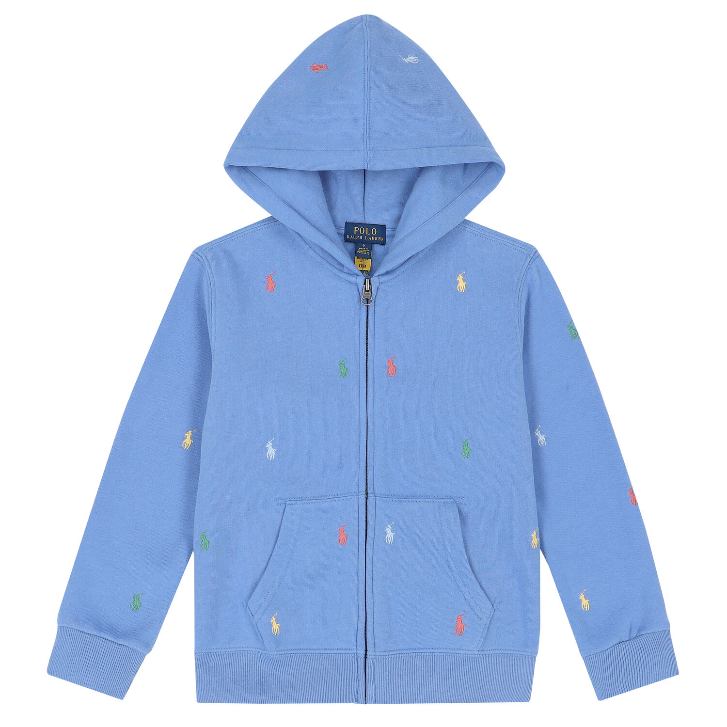 Boys Blue Logo Zip-Up Top, 1, hi-res image number null