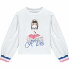 Girls White, Pink & Blue Logo Dress Set, 1, hi-res