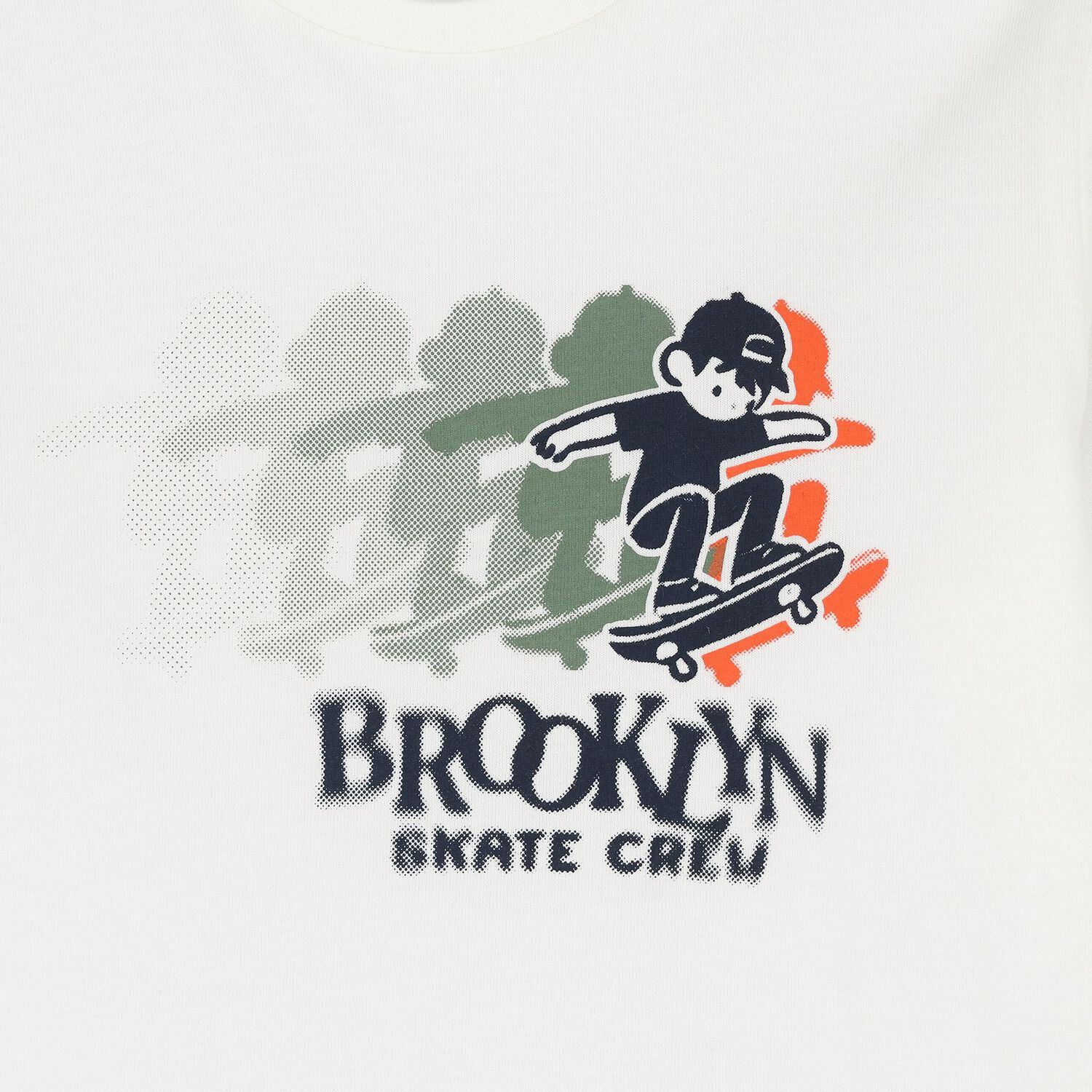 Boys Green & Ivory Skate Tracksuit Set, 1, hi-res