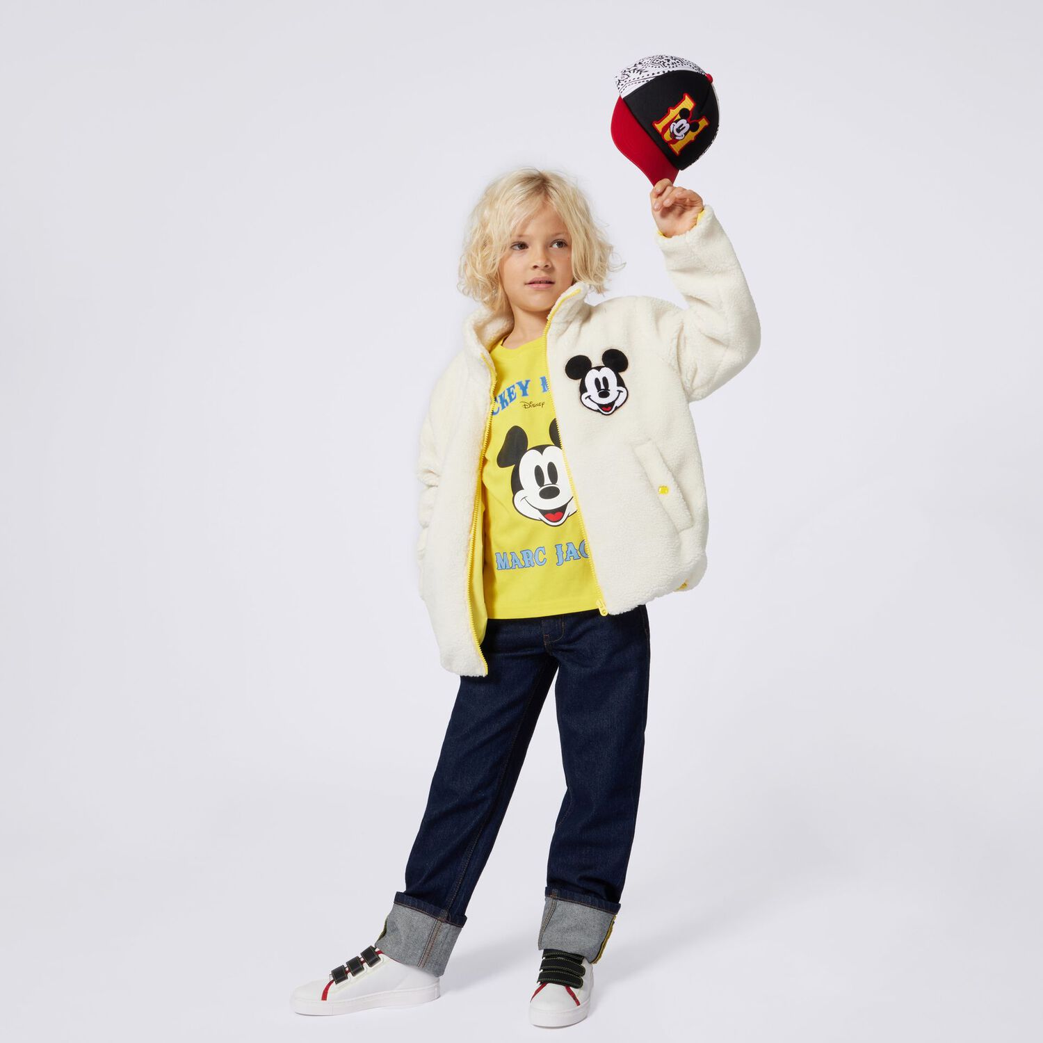 تي شيرت أصفر بشعار ميكي ماوس, 2, hi-res