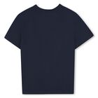 Boys Navy Blue Logo T-Shirt, 2, hi-res