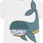 Boys White Whale T-Shirt, 1, hi-res
