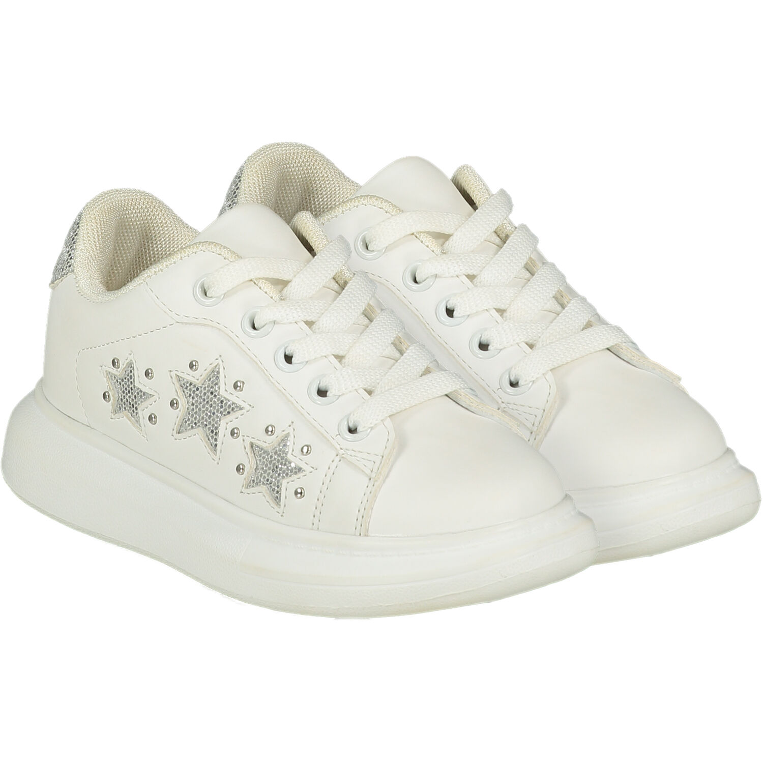 White trainers with stars sales