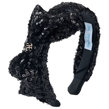Abel & Lula Girls Black Sequin Headband, 1 Girls Black Sequin Headband