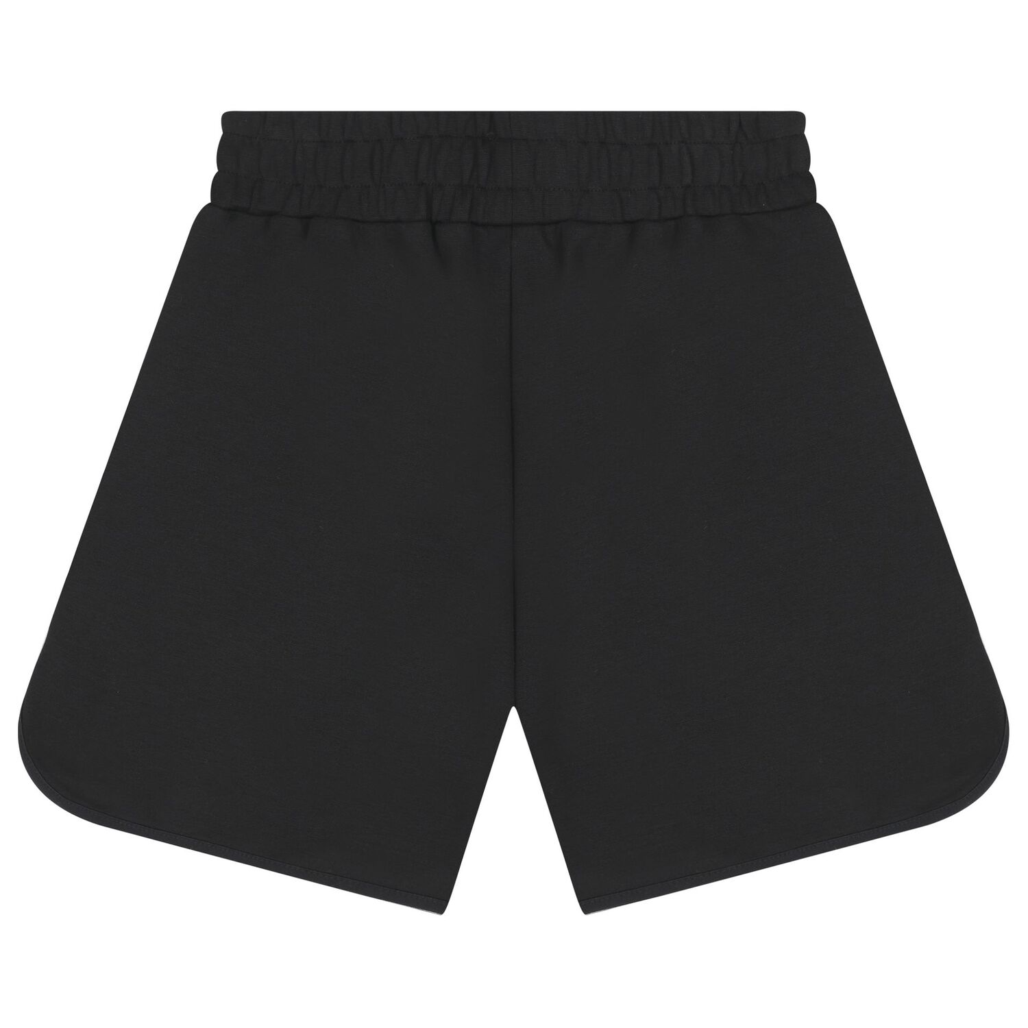 Boys Black Logo Shorts, 1, hi-res