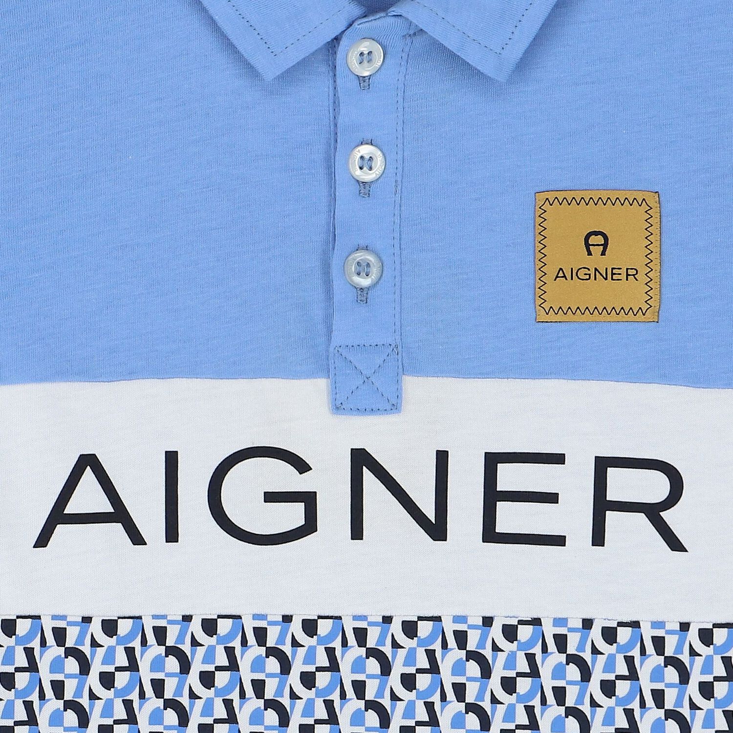 Younger Boys Blue Logo Polo Shirt, 1, hi-res image number null