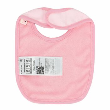 Baby Girls Pink Teddy Bib