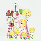 طقم شورت باللون العاجى والزهرى للبنات, 1, hi-res