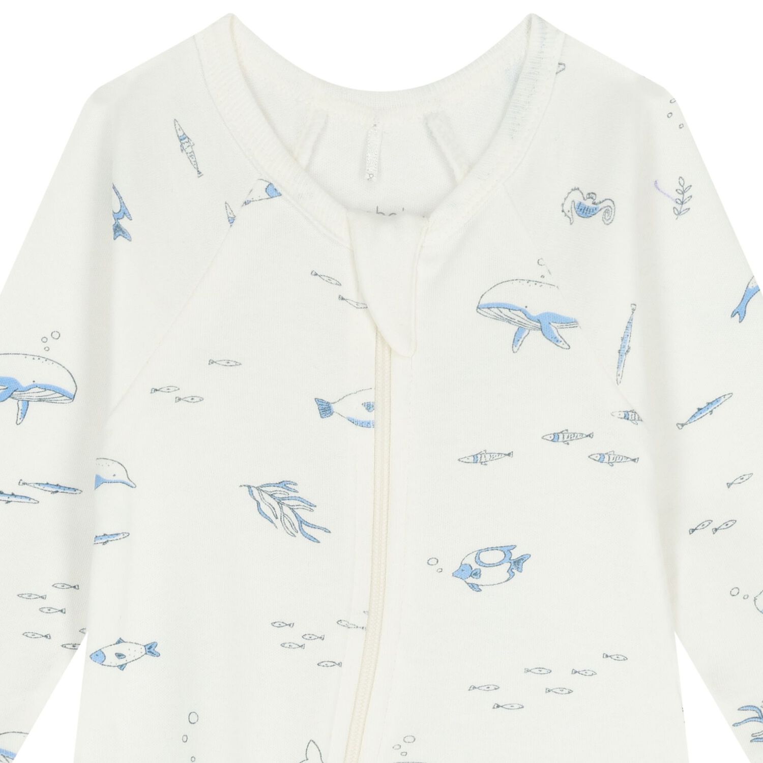 Baby Boys White & Blue Babygrows ( 4 Pack ), 5, hi-res image number null