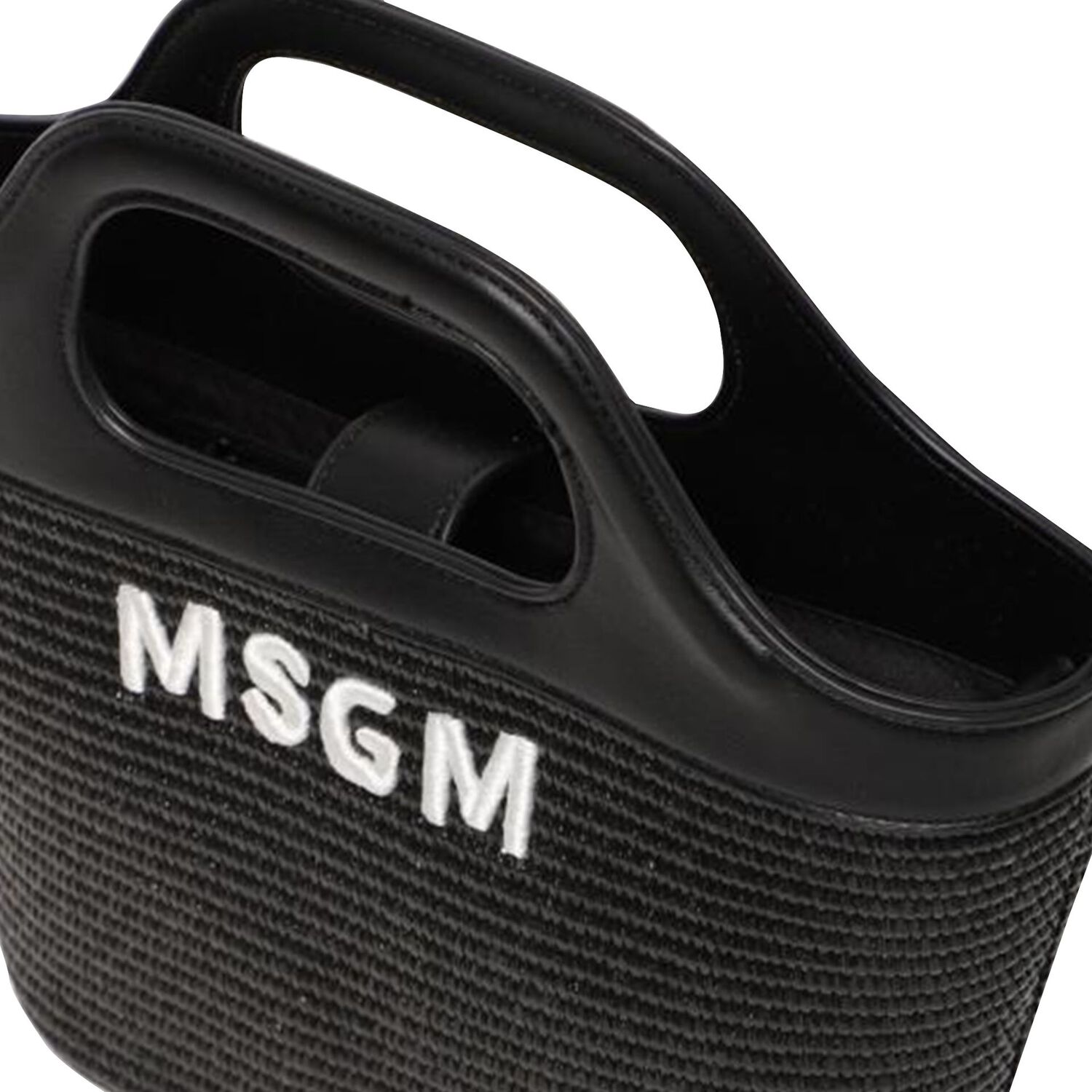 حقيبة يد قش باللون الأسود للبنات, 2, hi-res image number null