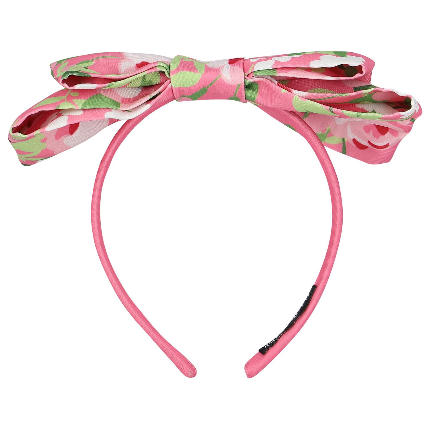 Girls Pink Floral Headband, 2, hi-res