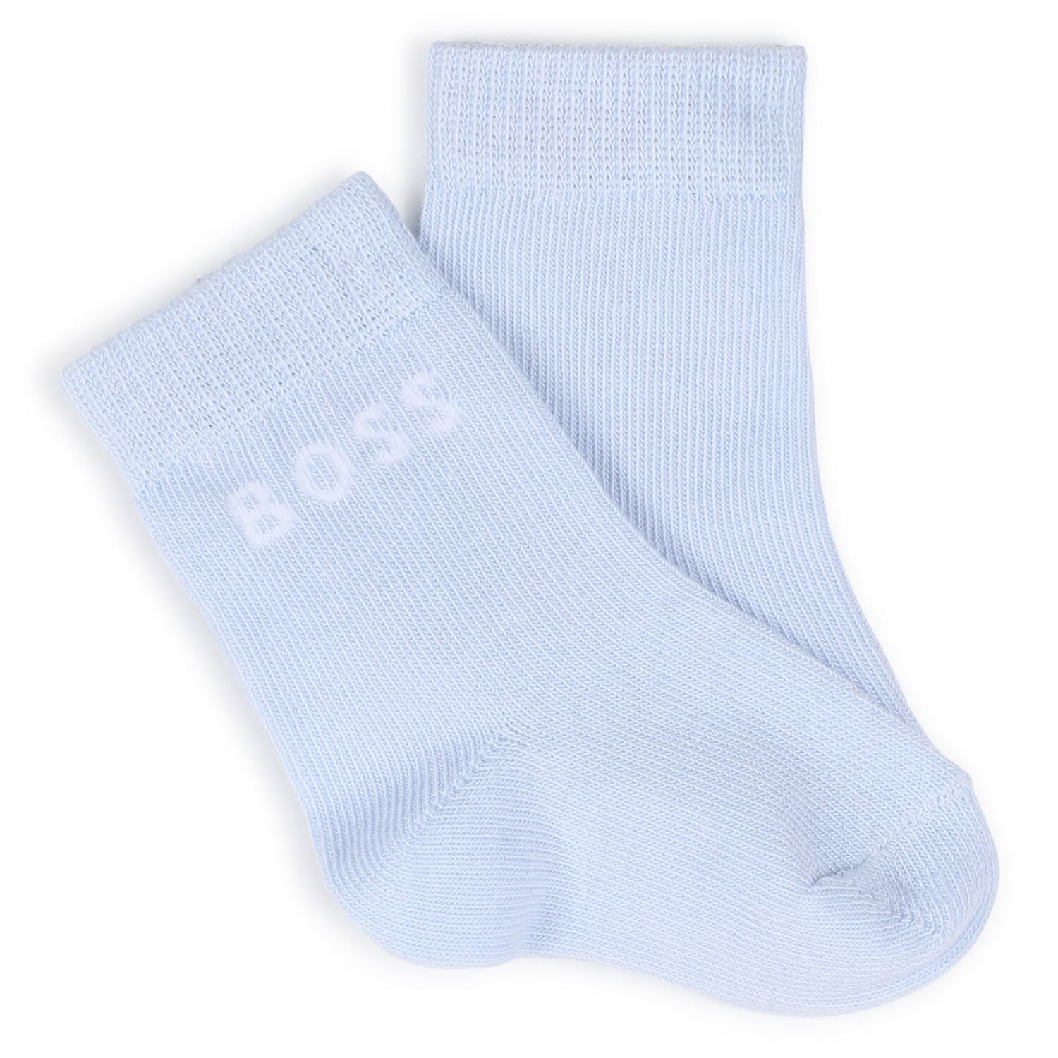 Baby Boys White, Blue & Navy Blue Logo Socks ( 3-Pack ) , 1, hi-res